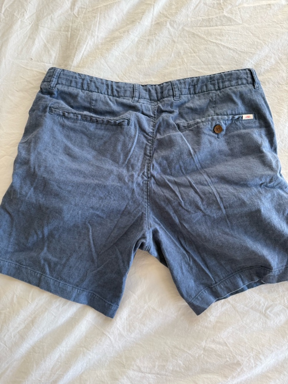Faherty Slate Blue Drawstring Shorts - Picture 3 of 4
